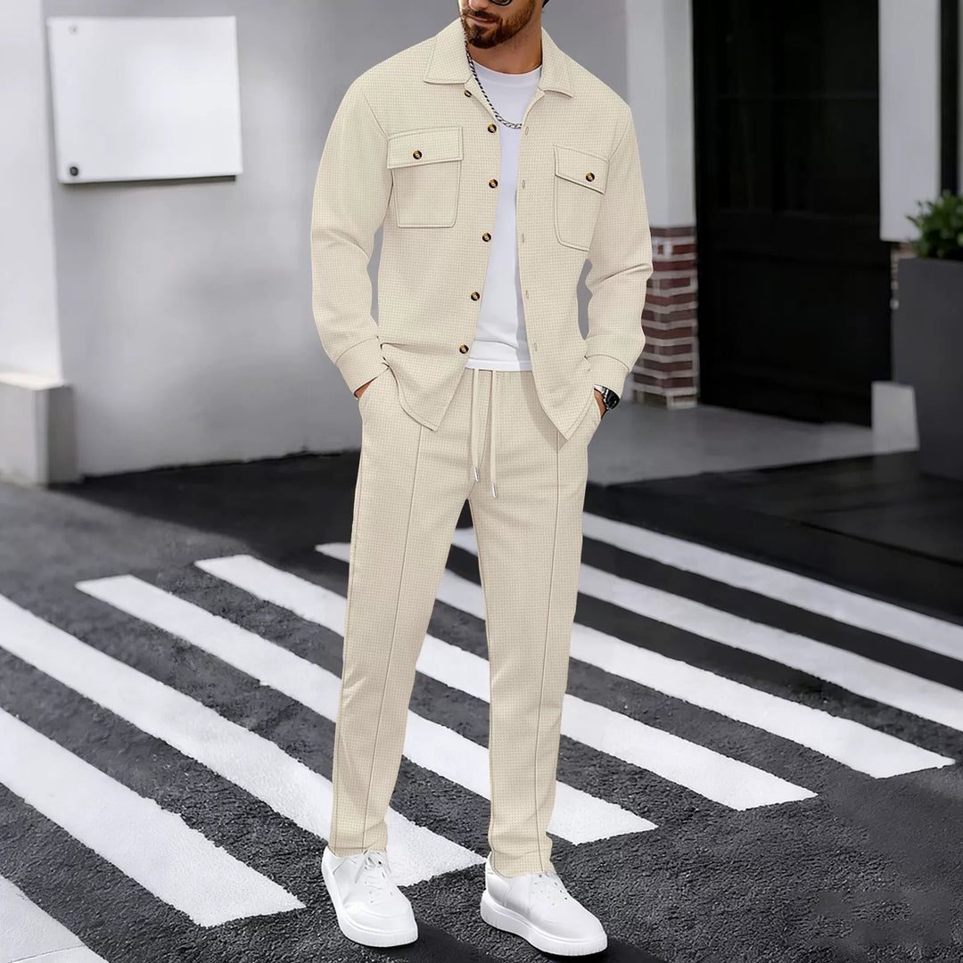 Men's Stylish Tracksuit with Structured Top and Elastic Waistband Lune London