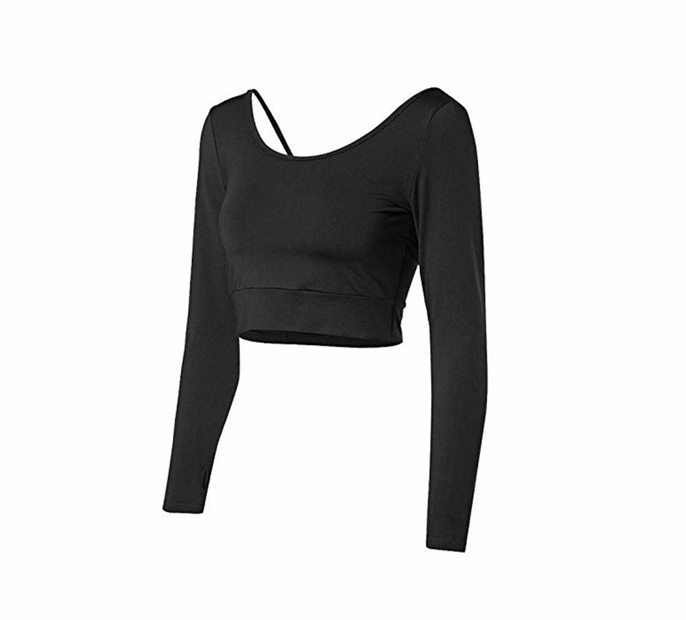 Women's short sporty top with unique back design Lune London