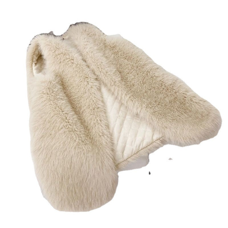 Ladies Faux Fur Gilet Lune London