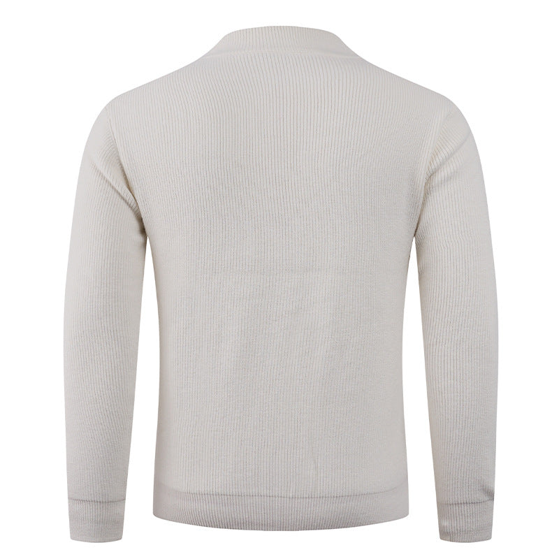 Structured men's sweater with round neck Lune London