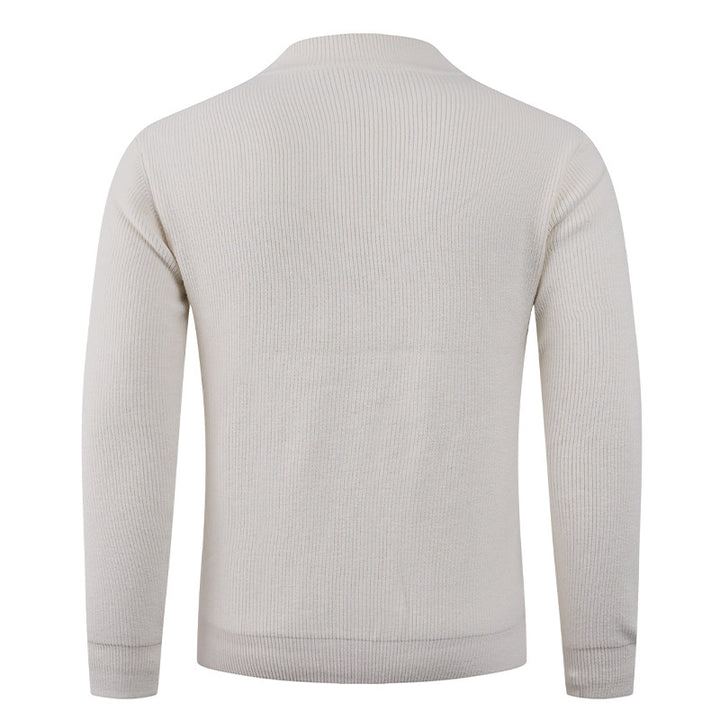 Structured men's sweater with round neck Lune London