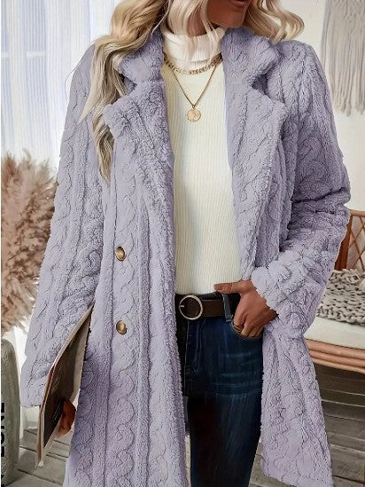 Ladies cozy fleece jacket with Lune London structure