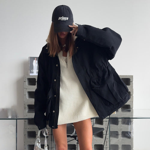 Ladies Oversized Chic Rain Jacket