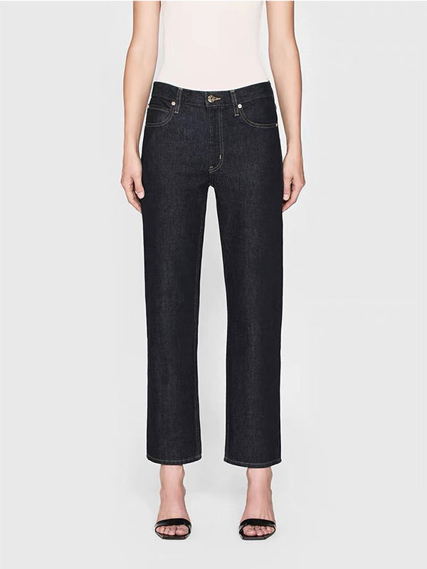 Women's wide-leg jeans in a casual style made from high-quality denim Lune London
