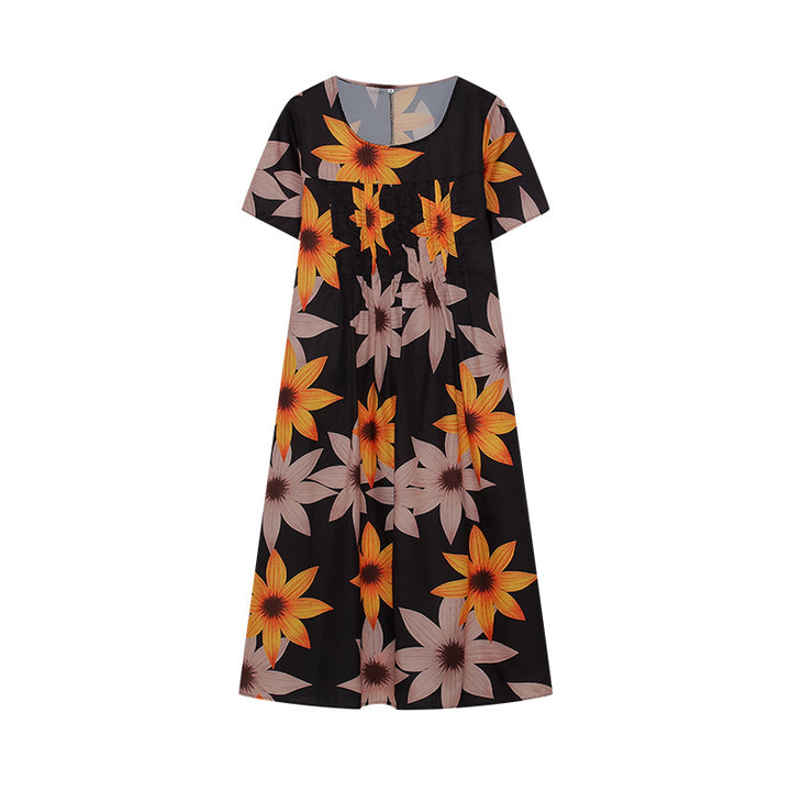 Chic and stylish women's floral casual maxi dress