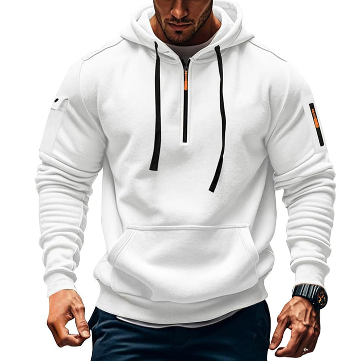 Men's Sport Hoodie with practical zipper and side pockets Lune London