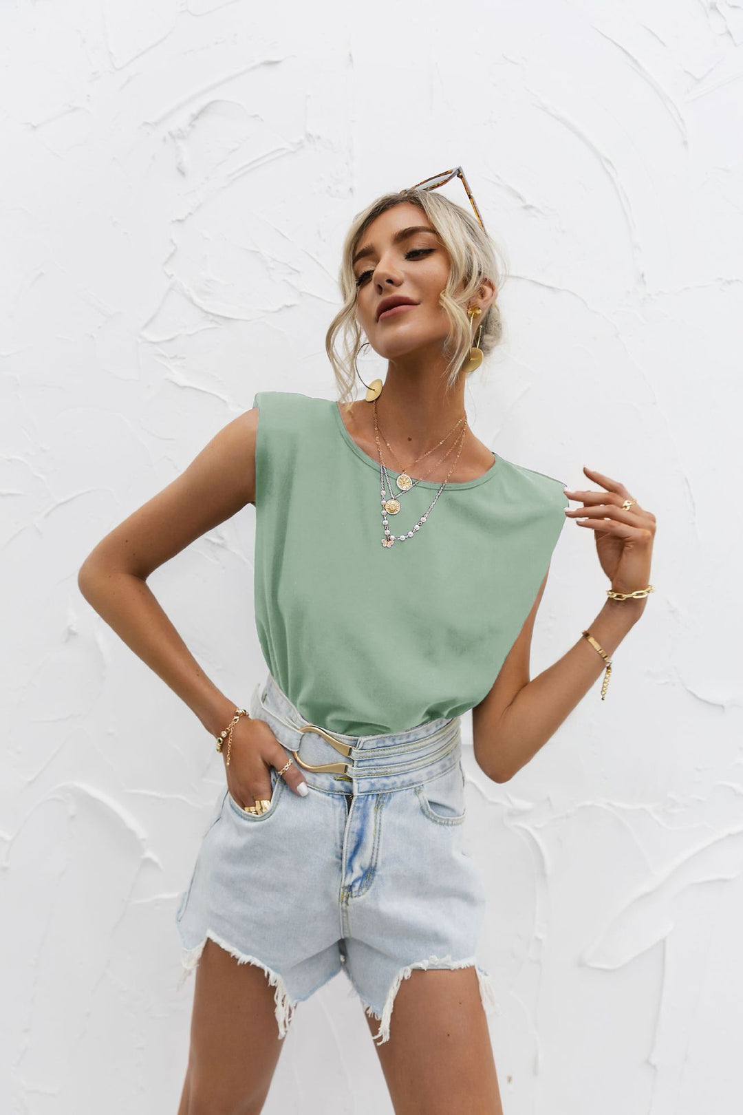 Women Casual Cut Short T-shirt Lune London
