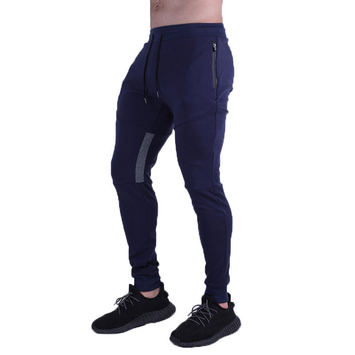 Men's fitness jogger pants with side zip pockets and elastic waistband Lune London
