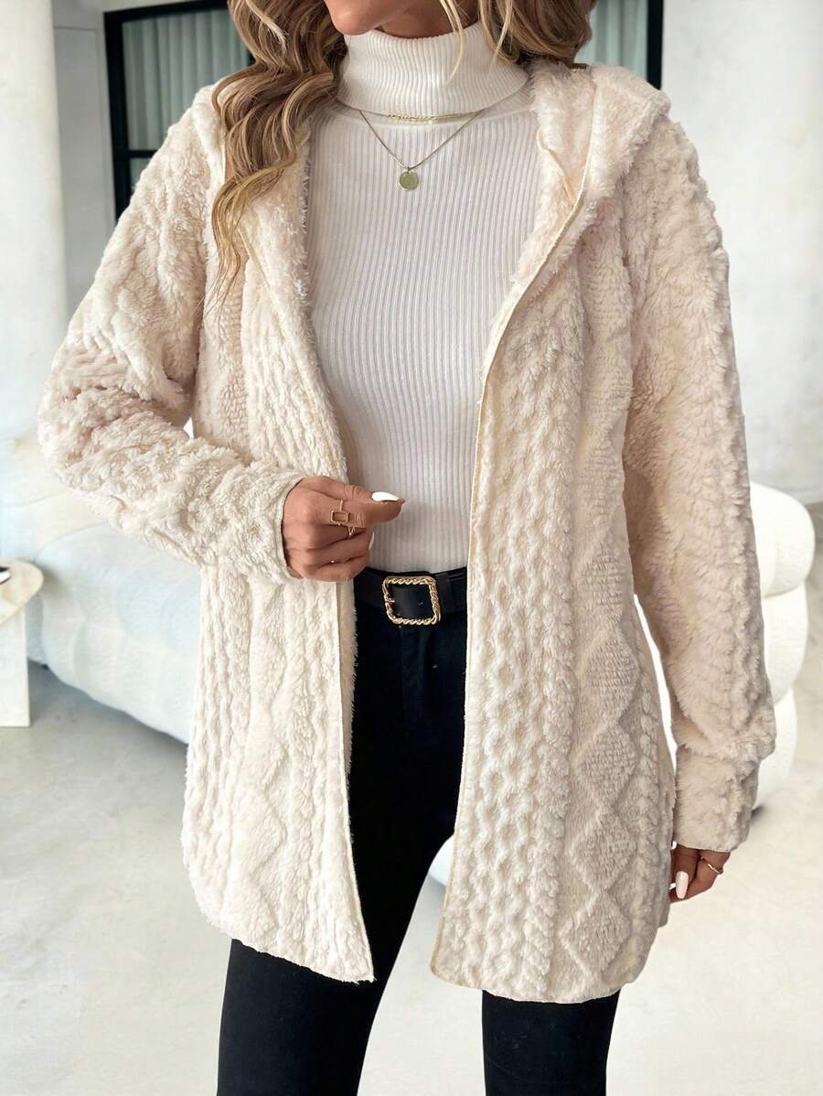 Ladies Fleece Jacket with luxurious velvety feel Lune London