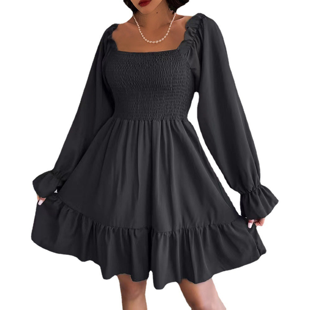 Mini dress for women with ruffles and voluminous sleeves Lune London