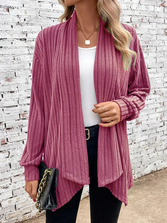 Chunky knit kimono for women with relaxed fit and long sleeves Lune London
