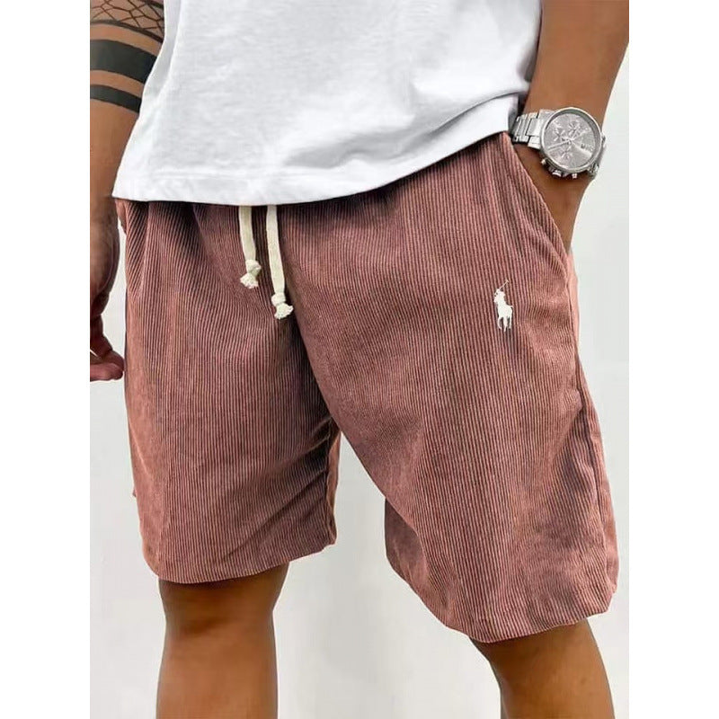 Men's casual pants made of soft cotton blend with elastic waistband Lune London