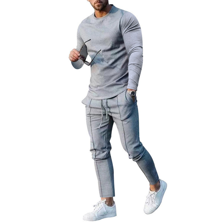 Men Long Sleeve Functional T-Shirt and Comfortable Jogging Pants Lune London