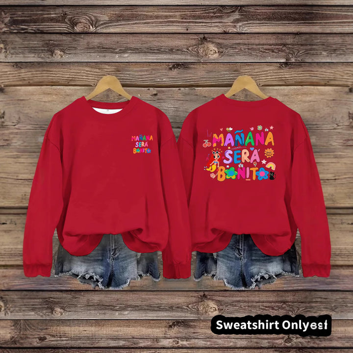 Sweat-shirt pour femmes avec imprimé coloré ludique et coupe décontractée Chic & Stil