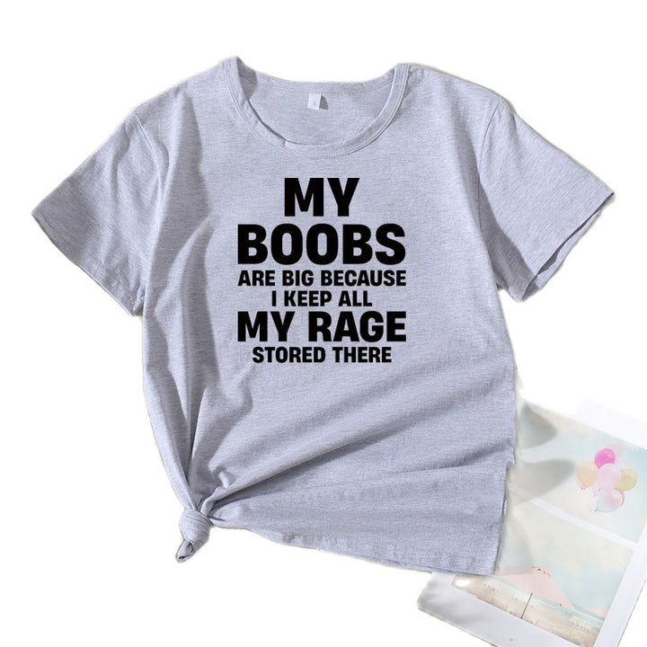 Women's Eye-Catching Statement Graphic T-Shirt Lune London