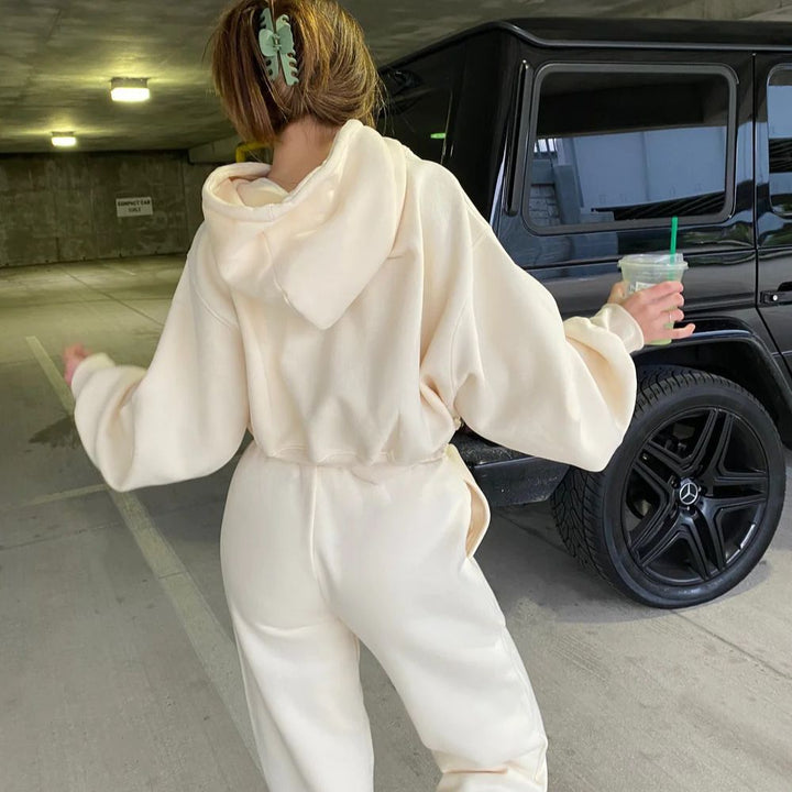 Chic Hoodie and Jogging Pants Set for Women