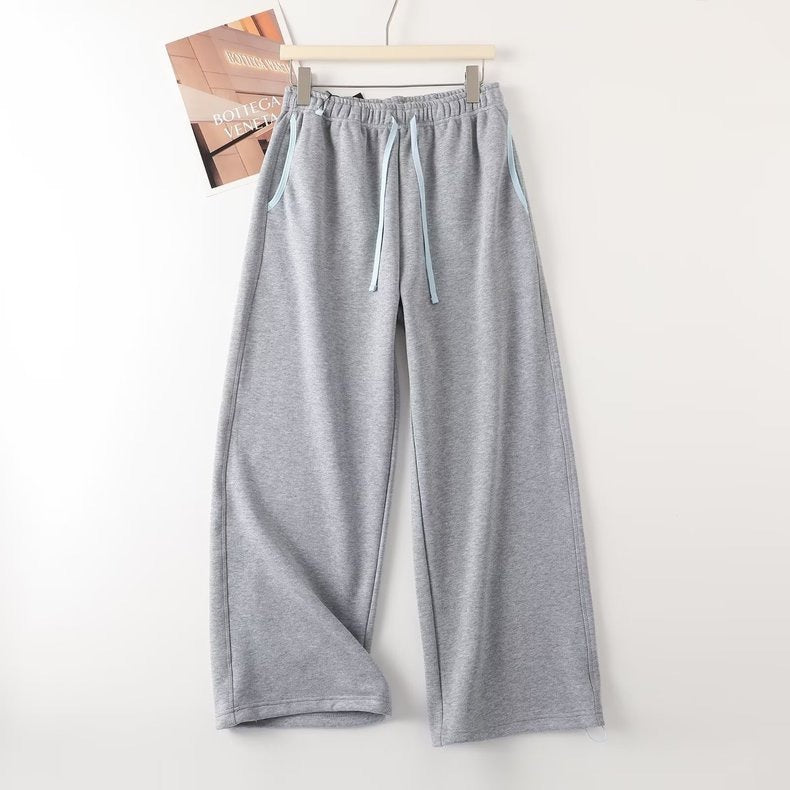 Pantalons de loisirs décontractés pour femmes avec taille élastique et poches latérales Chic & Stil