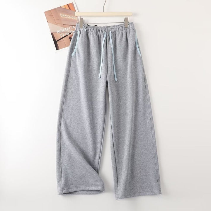 Pantalons de loisirs décontractés pour femmes avec taille élastique et poches latérales Chic & Stil