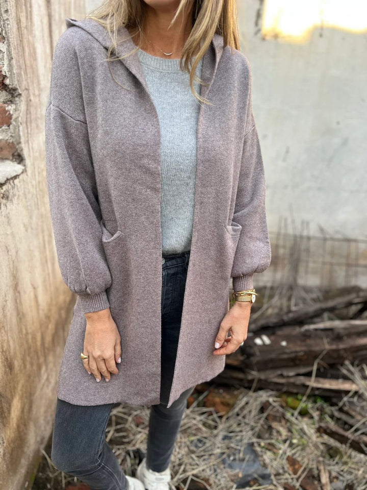 Ladies Long Sleeve Hooded Gilet Lune London