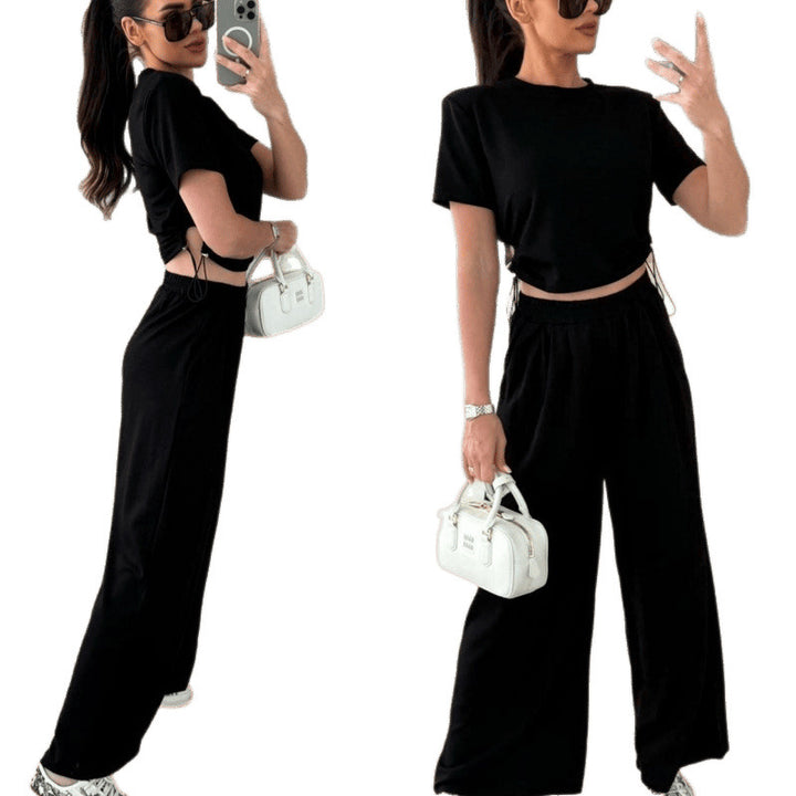 Lune London Women's Short Lounge Set with Drawstring