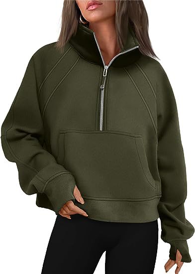 Ladies stylish half-zip sweatshirt Chic und Stil