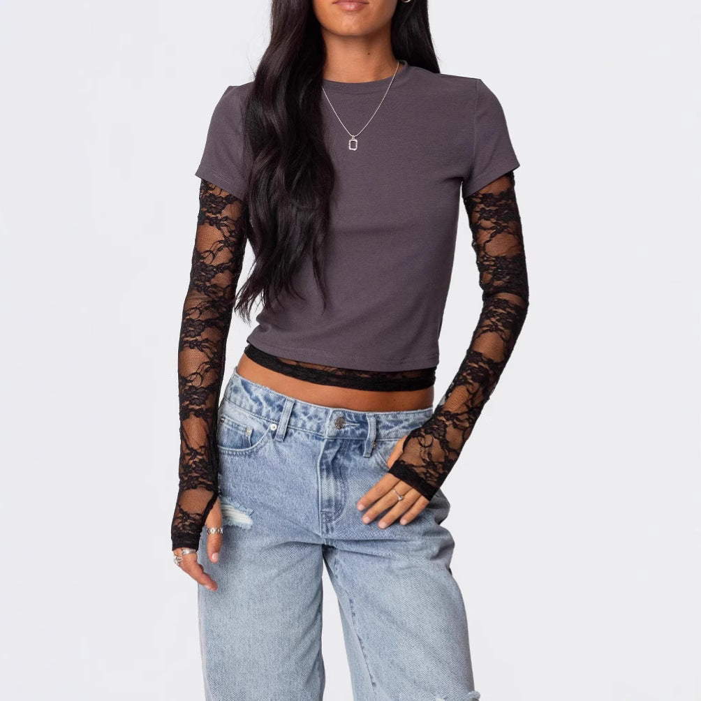 Lune London Lace Sleeve Women’s Top
