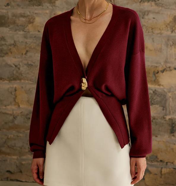 Cardigan féminin à la mode avec fermeture élégante Chic & Stil