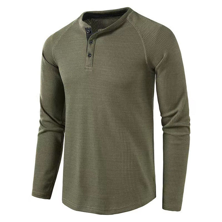 Men's long sleeve shirt with elegant button placket and structured design Lune London
