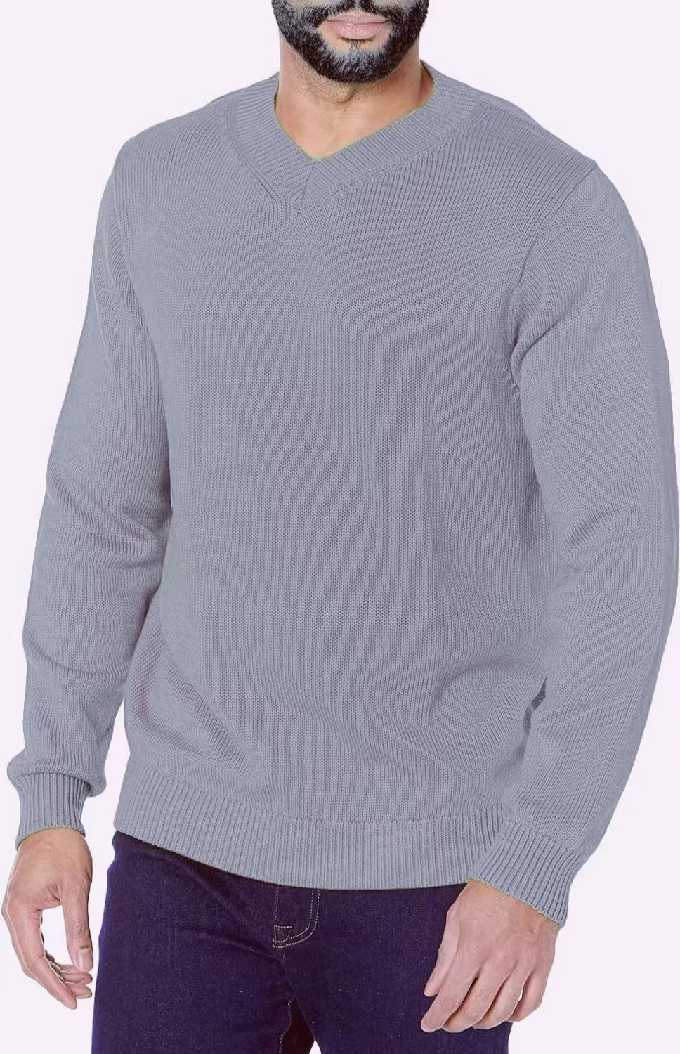 V-neck knit sweater for men Lune London