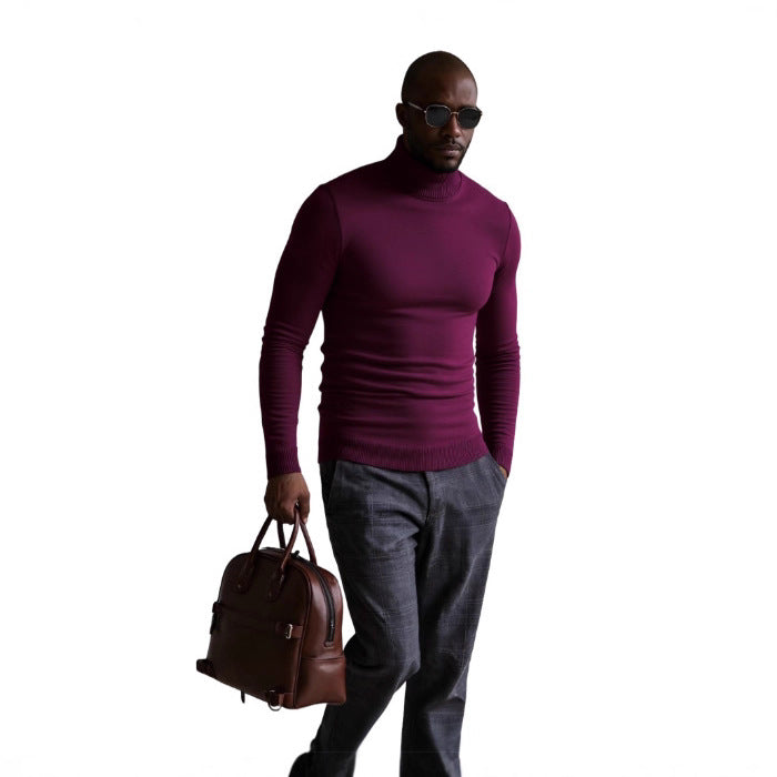 Men's turtleneck sweater with a fine texture Lune London