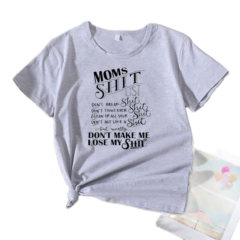 Women Casual Graphic T-shirt Lune London 1751262401