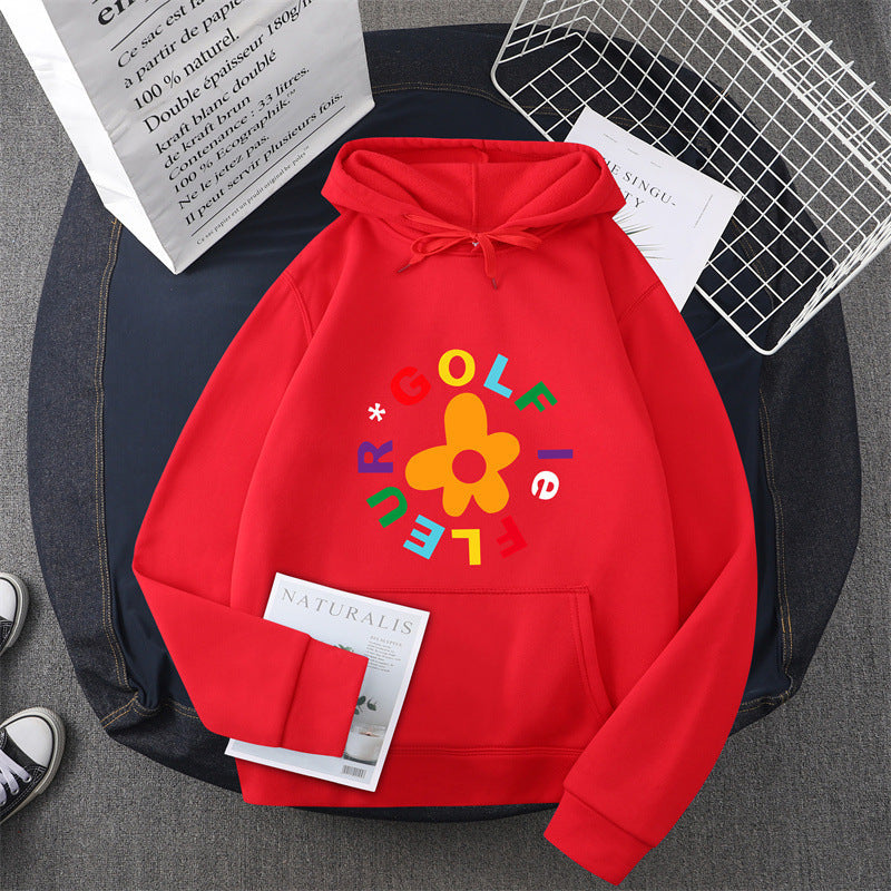 Women's hoodie with creative floral graphic design and comfortable fit Lune London