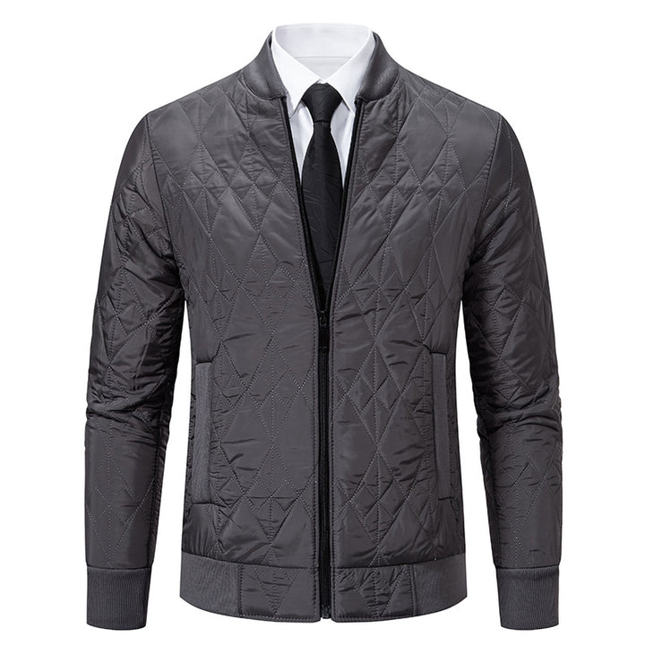 Padded leisure jacket for men with a stylish design and a high collar Lune London