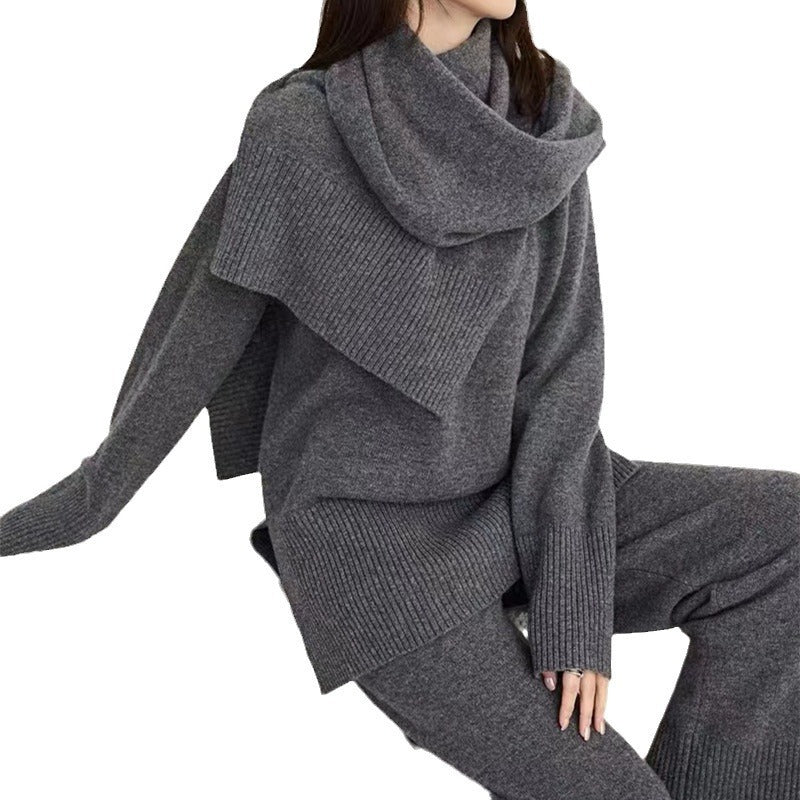 Ensemble de pull en tricot et large pantalon pour femmes Chic & Stil