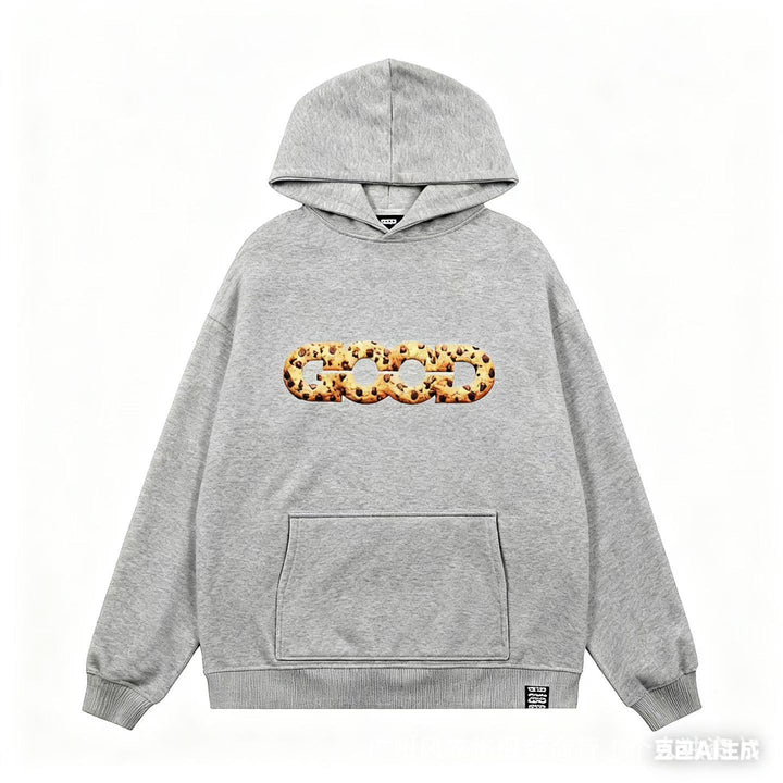 Women's hooded sweatshirt with trendy cookie design Chic & Stil