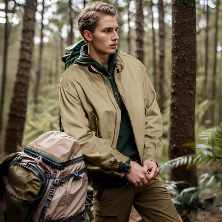 Casual bomber jacket for men with high collar Lune London