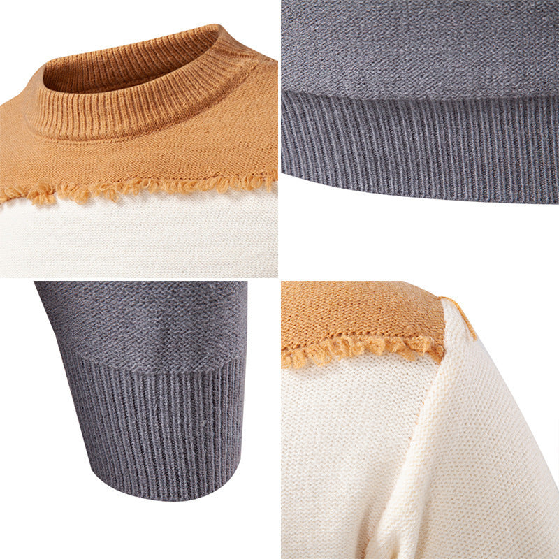 Fashionable men's sweater with a unique fringe design Lune London