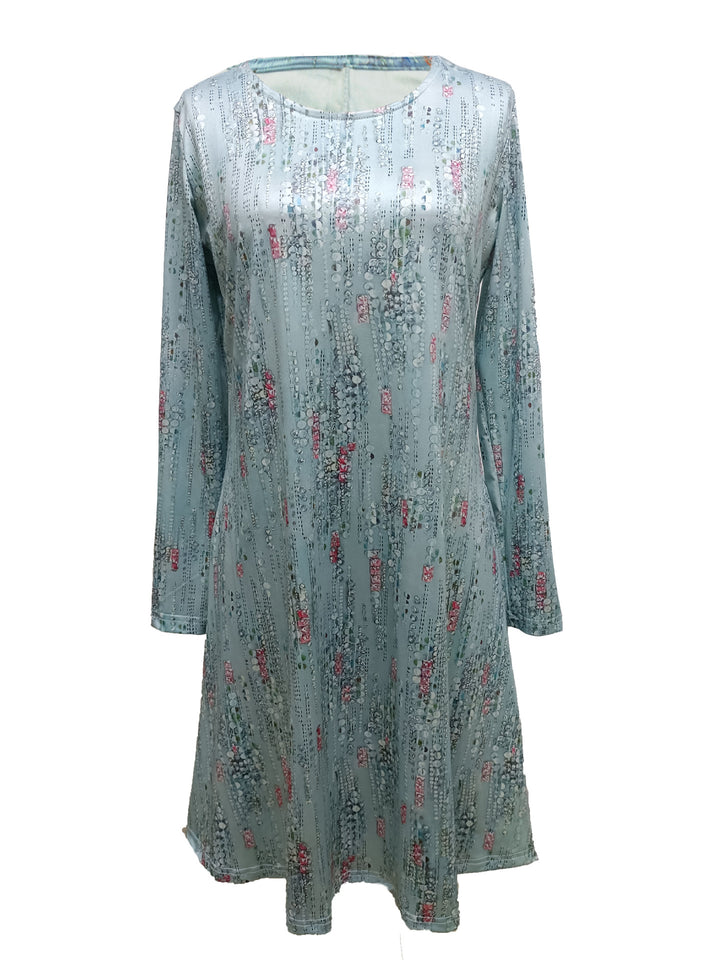 A-line dress for women with a delicate floral pattern Lune London