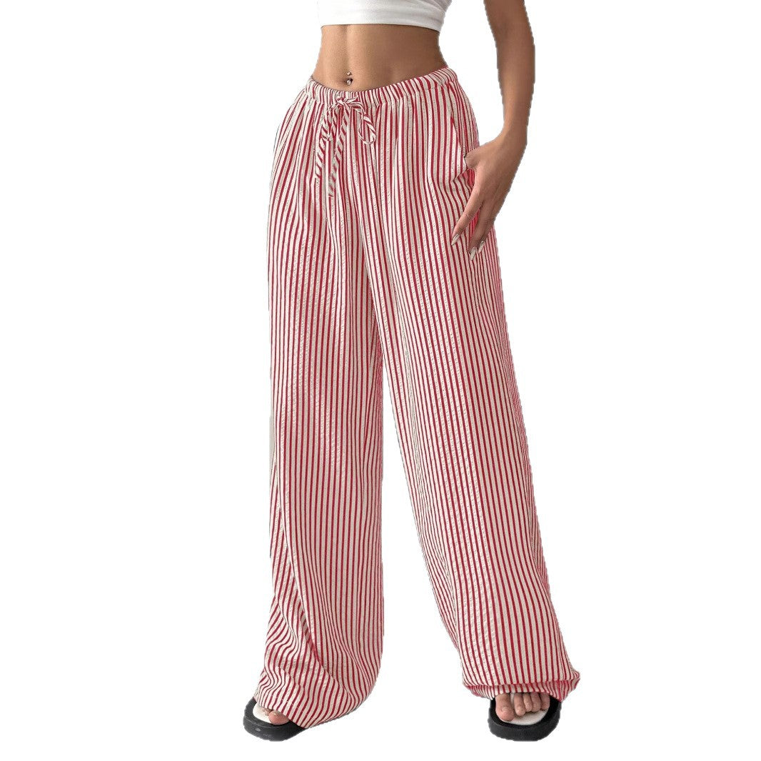 Woman Striped Pants Relaxed Fit Lune London