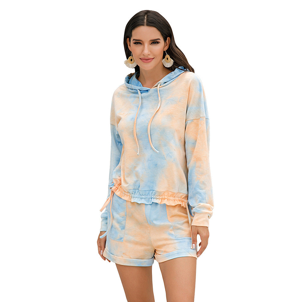 Casual set for women with hoodie and shorts Lune London
