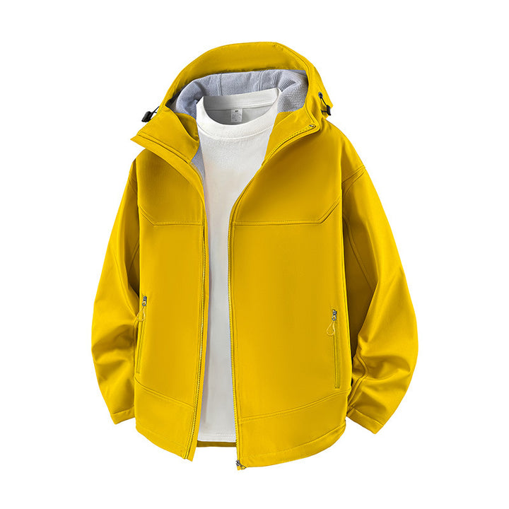 Ladies High-Collar Transitional Jacket with Functional Zipper Pockets Lune London