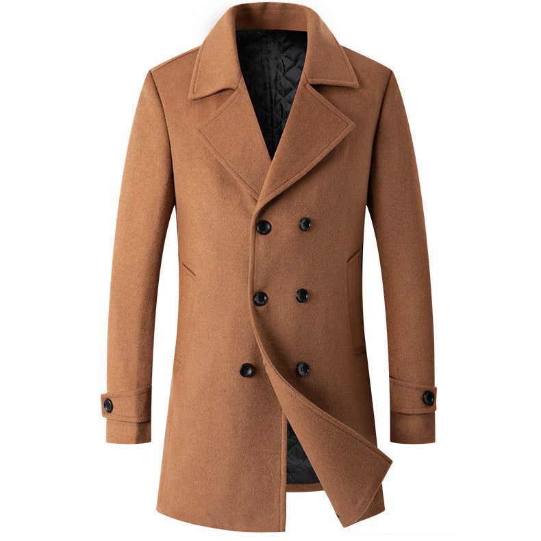 Elegant double wool coat for men Lune London