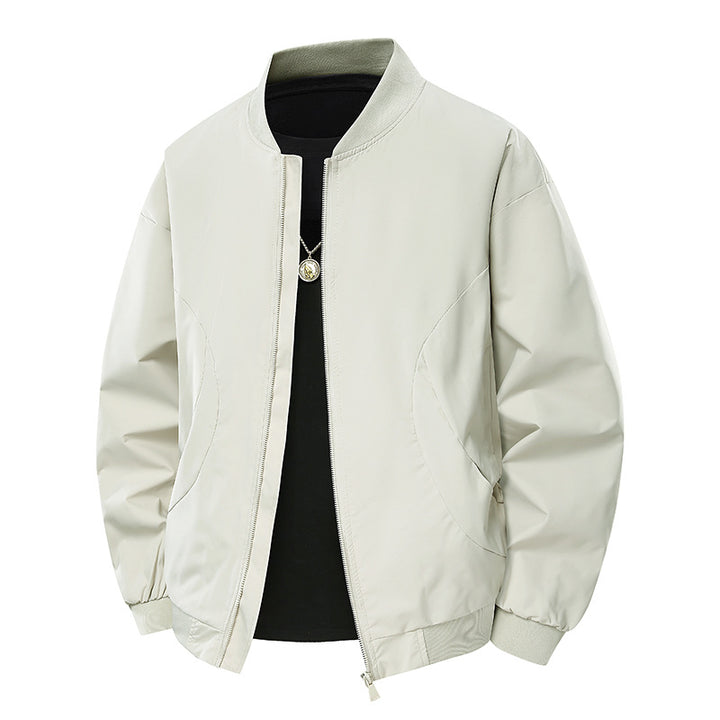 Stylish bomber jacket for men with a relaxed fit and elastic cuffs Lune London