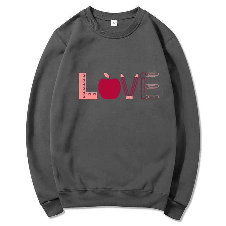 Sweat-shirt pour femmes avec motif créatif d'amour Chic & Stil