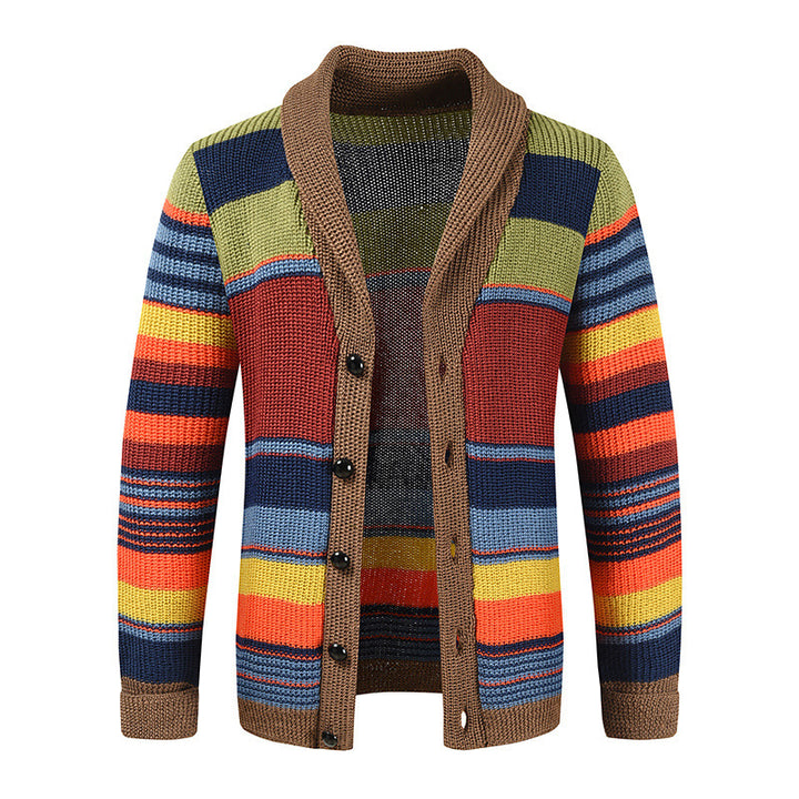 Ladies' knit jacket with colorful pattern Lune London
