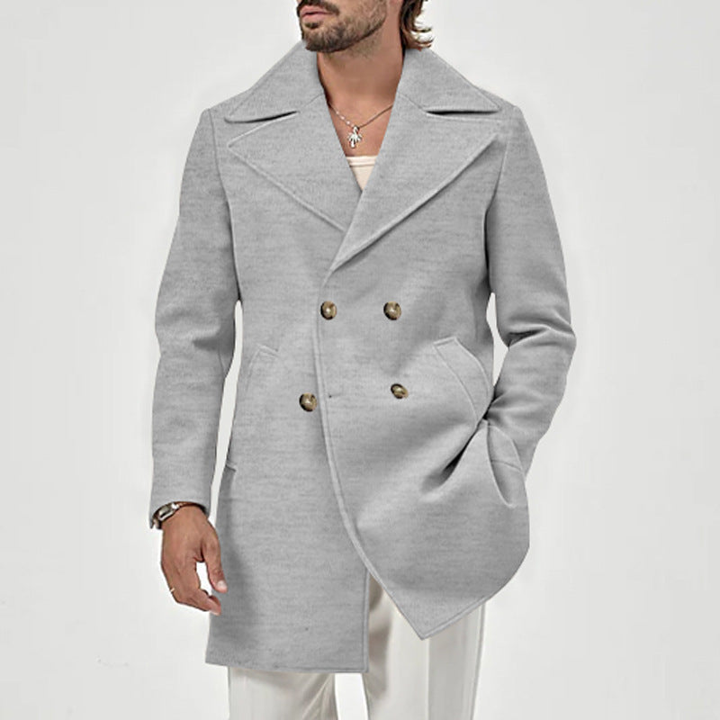 Lune London Elegant Double-Breasted Coat for Men