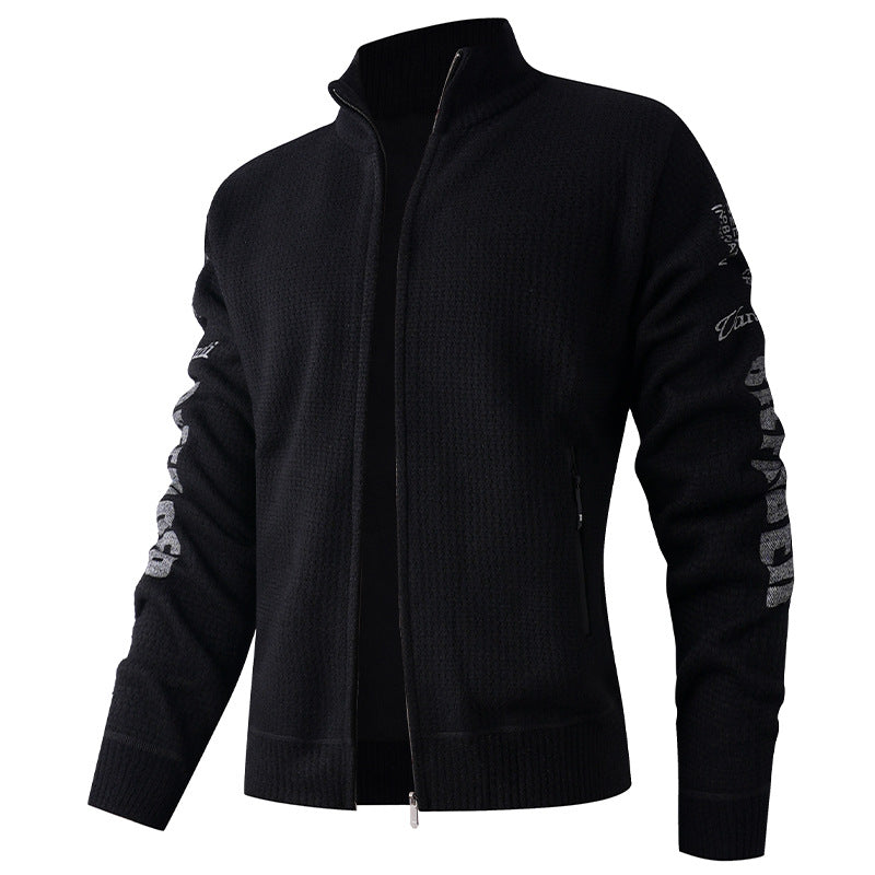 Quilted casual jacket for men with high collar and modern inner lining Lune London
