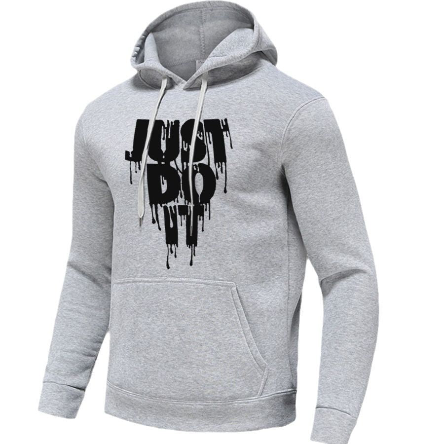 Sporty women's hooded sweatshirt with graphic print and kangaroo pocket Lune London