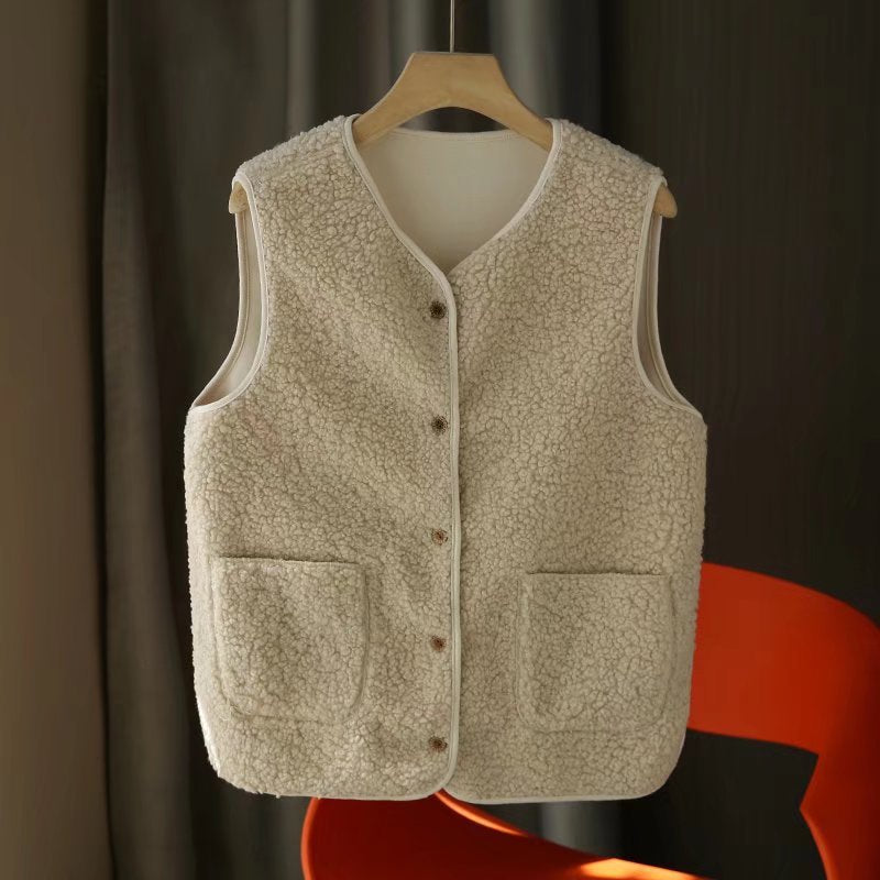 Gilet en polaire confortable pour femmes avec poches pratiques Chic & Stil