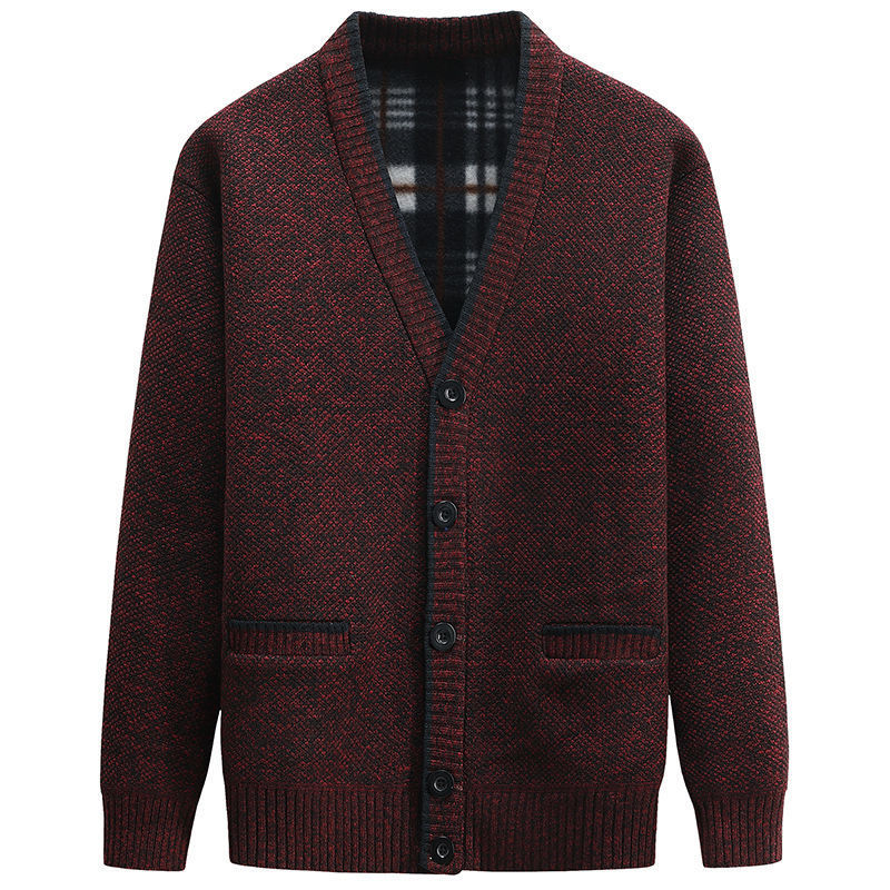 Cardigan for men with V-neck and high-quality details Lune London